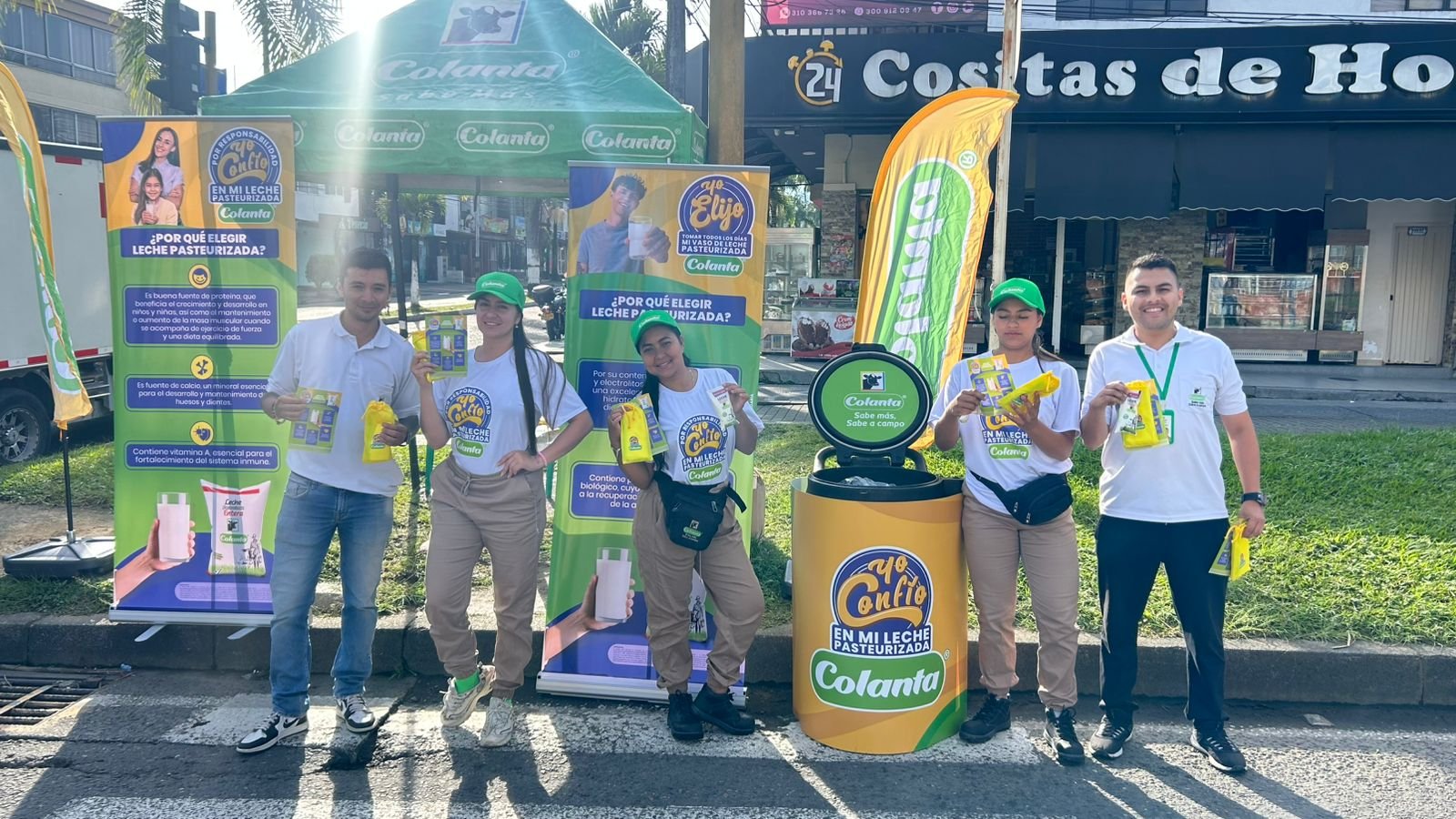 Advertising, Jeans, Logo, Smile, Banner, Person, Top — Campañas Pereira Manizales Armenia | Focus Modelos ABTL Agencia BTL Eje Cafetero