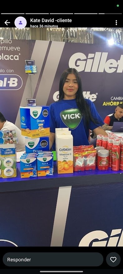 Facial expression, Smile, Packaging and labeling, Logo, Box, Personal care, 2D barcode, Person, Clothing — Campañas Pereira Manizales Armenia | Focus Modelos ABTL Agencia BTL Eje Cafetero